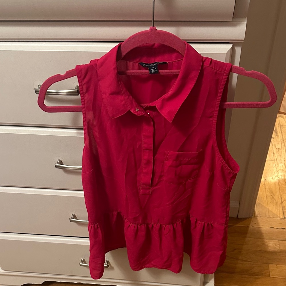 American Eagle Outfitters Vibrant Pink Top